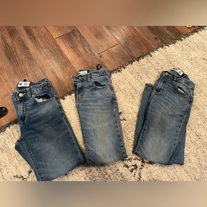 3 pairs Size 10 Old Navy Built in Flex Straight Leg Jeans